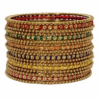 Mansiyaorange Party Casual Wear Traditional Fancy Designer Party Wedding wear Original Handwork Antique Golden Bangles for Women