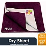 Bey Bee Waterproof Mattress Protector Sheet for Kids and Adults, X-Large, Plum (200 cm x 140 cm)