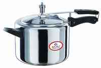  Bajaj 42 Aluminium Pressure Cooker, 2L with Duo Inner Lid (Multicolour) 