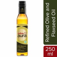 PANTRY    Saffola Aura Extra Virgin Olive & Flaxseed Oil, 250 ml 