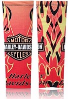 Zoook Moto69 ZMT-BK304-004 Designer Anti Pollution Arm Sleeves for Bikers (Set of 2, Orange)

