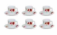 Larah by Borosil  Tea & Coffee Mug & Saucer Set flat 47%  off || @999