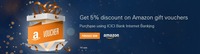 Get 5% off on amazon giftcard for icici customers 