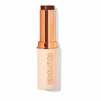 Makeup Revolution Fast Base Stick Foundation F18, Dark Brown, 30g 