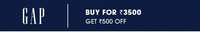 NNNOW : Get Rs.500 Off on GAP Fashion above 3500