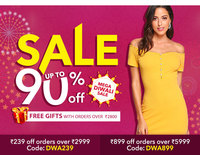 SheIn Diwali Sale :  90% Flash Sale, Buy 1 Get 1 @ 99% Off