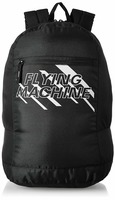  Flying Machine Fabric Black Laptop Backpack (FMLO8153) 