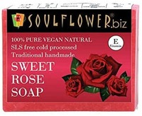Soulflower Handmade Soap, Rose, 150g