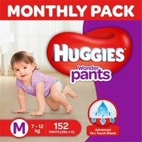 Huggies Wonder Pants Medium Size Diapers Monthly Pack (152 Count)