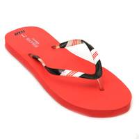 Free Svaar Imported Red Women's Flip Flops
