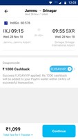 100% Cashback on flights