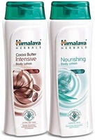 Himalaya Herbals Cocoa Butter Intensive Body Lotion and Nourishing Body Lotion (400 mL, Pack of 2)