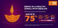 Medlife Desidime Exclusive Offer : Save Upto 70% on Medicines using Phone Wallet & E-cash points 