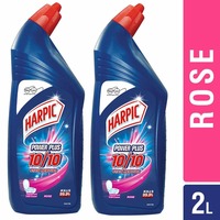 Harpic Powerplus Toilet Cleaner - 1000 ml (Rose, Pack of 2)