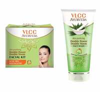 VLCC Ayurveda Double Neem Facial Kit and Face Wash Combo 