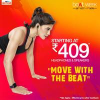 Boat Week (26th Oct-1st Nov): Upto 70% Discount on Boat Headphones & Speakers starting @ Rs. 409 