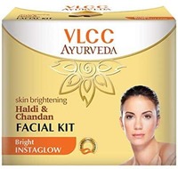 [Steal Price] VLCC Ayurveda Skin Brightening Haldi and Chandan Facial Kit- 50g