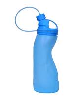 Husker® Cool Design Foldable BPA Free Water Bottle 500 ml for Juice/Gym/Sports (Blue)