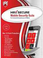 Max Secure Software Max Total Security for Android Version 6 - 3 Phone, 1 Year (Email Delivery in 2 Hours - No CD)