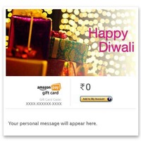 Amazon Gift Card: 5% cashback upto 100 (Only on 30th Oct)