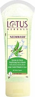 Lotus Herbals Neemwash Neem and Clove Purifying Face Wash with Active Neem Slices, 120g 