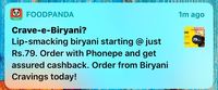 foodpanda 79  biryanis 