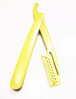 AST Works Superior Quality Straight Edge Folding Shaving Razor with Plastic Handle