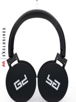 Q Black Wireless Over Ear Headphones with Mic