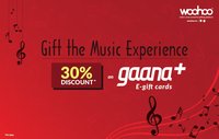 Flash Sale: Flat 30% on Gaana E-Gift Cards