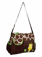Mee Mee Multipurpose Diaper Bag with Changing Mat (Giraffe Brown)