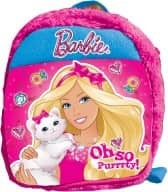 Barbie plush school bag (12 inch ) pink 