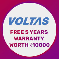 Voltas Appliances : Free 5 Years Brand Warranty worth 10000 Rs. 