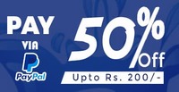 Ticketgoose paypal offer : Get 50% cashback upto Rs.200 on bus ticket booking. 