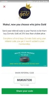 Zomato giving free echo dot for referring 8 people to join gold..!! 