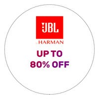 Upto 80% Off on JBL Products 