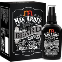 Man Arden Beard Elixir Oil 50ml (Sandalwood) - 7 Oils Blend For Beard Repair, Growth & Nourishment