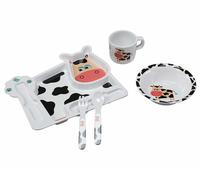 Luvlap Moo Moo Melamine Cutlery, Multicolor 