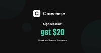 Get $20 worth of ETH from Coinchase..invite and get more 