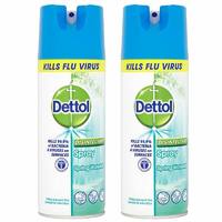 Dettol Disinfectant Spray - 400 ml Orchard Blossom / Spring Waterfall  Pack Of 2