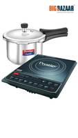 Prestige Induction PIC 16 and Prestige Popular Stainless Steel 3Ltrs Pressure Cooker