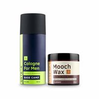 Ustraa By Happily Unmarried Cologne Spray - 100 ml and Mooch Wax - 100 g 