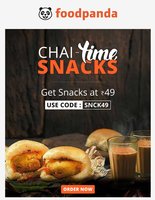 (Expired) Foodpanda Snacks @ Rs.49 only