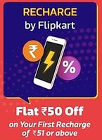 Live for Flipkart Plus | Flipkart Big Shopping Days : Flat ₹50 Off on Min Recharge of ₹51 on first recharge  | 6-8 Dec