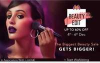 Myntra Beauty : Upto 60% off + 10% instant discount using Standard Chartered Bank Cards