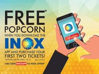 Get Free Popcorn When you Download INOX APP & Purchase 2 Tickets