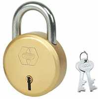 Harrison J-6 EN-0207 Steel 4 Levers Padlock with 2 Keys