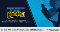 Paytm- Flat 100% cashback on Mumbai comic con upto 1300 rupees if you recharge worth minimum 1 rupee