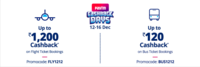  Paytm Festival 12-16 Dec'18 : 12% Cashback upto Rs.1200 on Flights and Rs.120 cashback on Bus