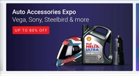 Auto accessories expo [ Sony Steelbird vego] upto 80% off. And year end fitness [ Yonex, muscleblaze ] sale upto 80% off