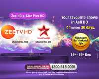 d2h Khushiyon Ka Weekend Offer-Zee HD + Star Plus HD 